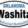 Oval Washita National Battlefield Sticker