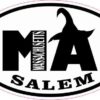 Witch Hat Oval Salem Massachusetts Sticker