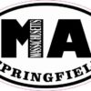 Oval MA Springfield Massachusetts Sticker