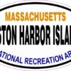 Oval Boston Harbor Islands Sticker