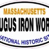 Oval Saugus Iron Works Sticker