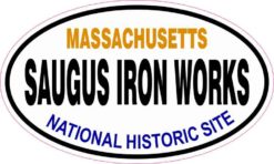 Oval Saugus Iron Works Sticker