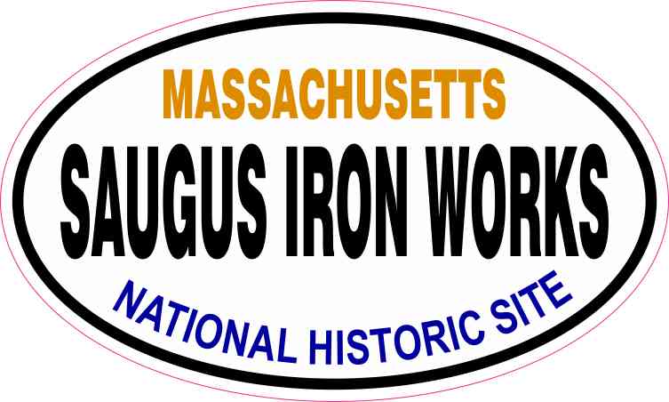 Oval Saugus Iron Works Sticker