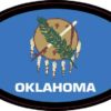 Oval Oklahoma Flag Sticker