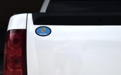 Alternative view of 4in x 2.5in Oval Oklahoma Flag Sticker