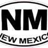 Oval New Mexico Sticker