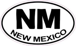 Oval New Mexico Sticker