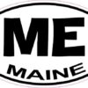 Oval Maine Sticker