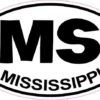 Oval Mississippi Sticker