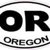 Oval Oregon Sticker