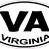 Oval Virginia Sticker