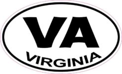 Oval Virginia Sticker
