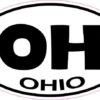 Oval Ohio Sticker