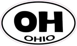 Oval Ohio Sticker