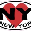 Heart Oval New York Sticker