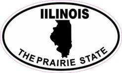 Oval Illinois the Prairie State Sticker