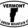 Oval Vermont the Green Mountain State Sticker