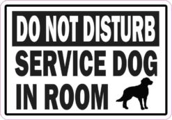 Service Dog in Room Sticker