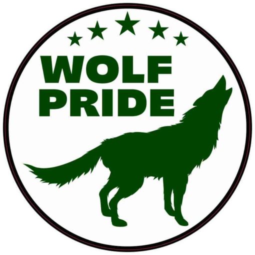 Green Wolf Pride Sticker