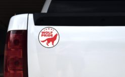 Red Wolf Pride Sticker