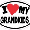 Oval I Love My Grandkids Sticker