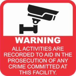 Warning All Activities Are Recorded Magnet