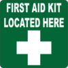 First Aid Kit Located Here Magnet