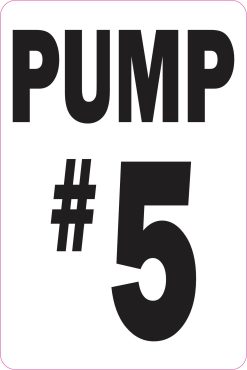 4in x 6in Pump #5 Magnet