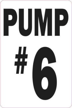 Pump #6 Sticker