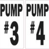 Pump #3 and Pump #4 Stickers