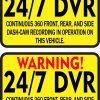 dvr recording stickers