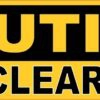 Caution Low Clearance Sticker