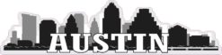 Austin Skyline Sticker