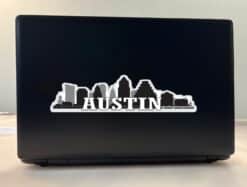 10in x 2.5in Austin Skyline Sticker