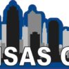 Blue Kansas City Skyline Sticker