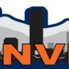 Blue and Orange Denver Skyline Sticker