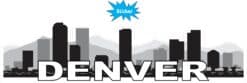 10in x 2.5in Denver Skyline Sticker