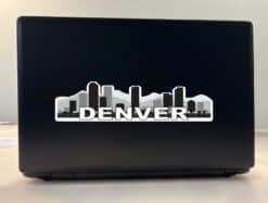 10in x 2.5in Denver Skyline Sticker