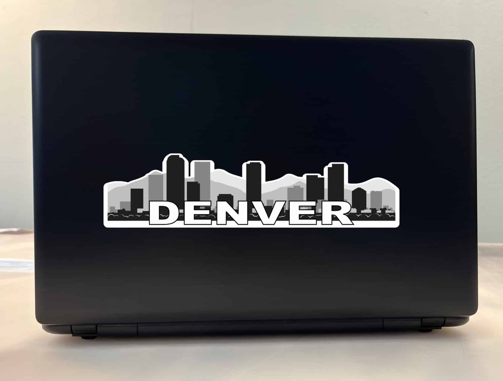 10in x 2.5in Denver Skyline Sticker