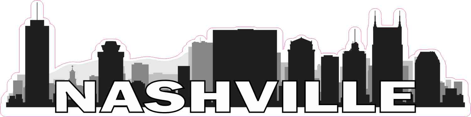 Nashville Skyline Sticker