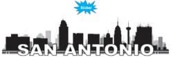 10in x 2.5in San Antonio Skyline Sticker