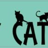 Green Crazy Cat Lady Magnet