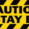 Caution K-9 Stay Back Magnet