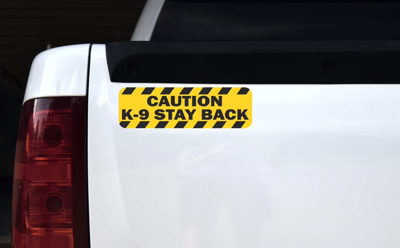 Caution K-9 Stay Back Magnet