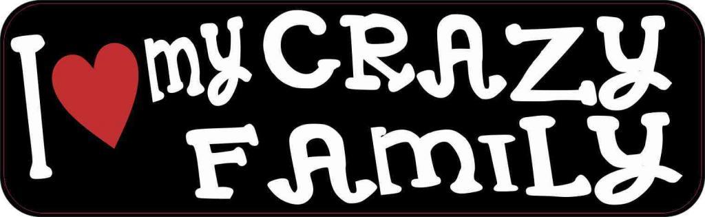 I Love My Crazy Family Magnet