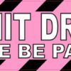 Pink Please Be Patient Permit Driver Bumper Sticker