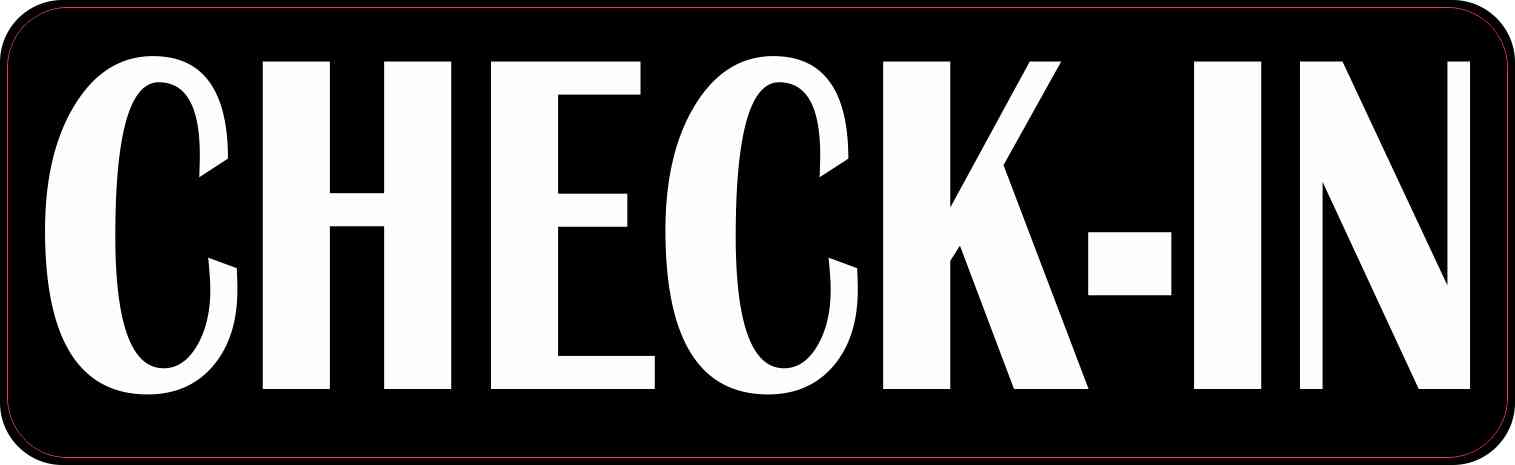 Check-In Sticker