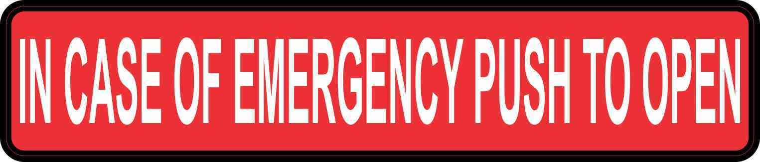 In Case of Emergency Push to Open Magnet