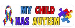 Ribbon My Child Has Autism Magnet