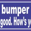 Blue Back Off Bumper Humper Sticker